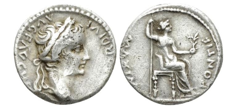 ミドルエイジ Tiberius 英語 1枚 middle ages 希少 Tiberius - denarius Tribute Penny Bijbelse munt (ME1902) - tribute